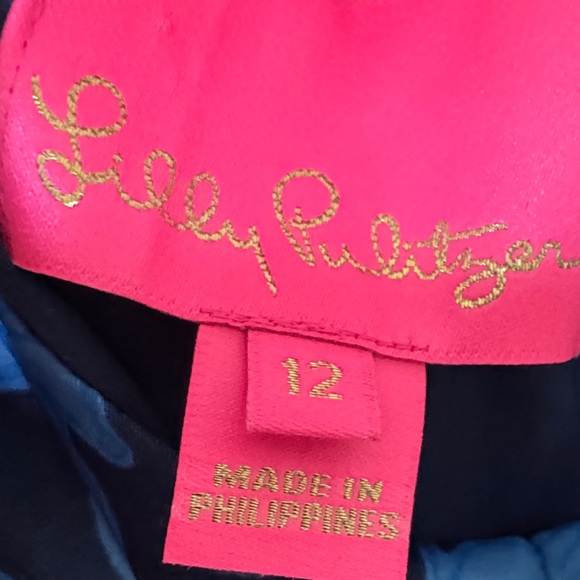 Lilly Pulitzer 12 Donita Floral Maxi Dress in Low Tide Navy Like New - Picture 4 of 11